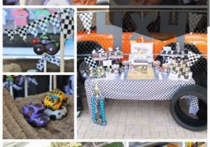 Monster Truck Birthday Party Decorations Monster Truck 4th Birthday Party Spaceships and Laser Beams