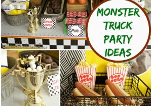 Monster Truck Birthday Party Decorations Monster Truck Birthday Party Ideas Moms Munchkins