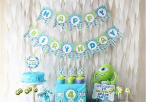 Monsters Inc Birthday Decorations Monsters Inc Birthday Party Love Of Family Home