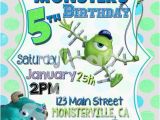 Monsters Inc Birthday Invitations Template 5 X 7 Printable Monsters University Birthday Invitation