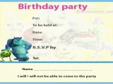 Monsters Inc Birthday Invitations Template Best Photos Of Monster Inc Printable Templates Halloween