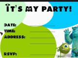 Monsters Inc Birthday Invitations Template Monster Birthday Invitations Ideas Bagvania Free