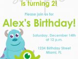 Monsters Inc Birthday Invitations Template Monster Inc Birthday Invitation Inspired Monsters Inc
