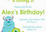 Monsters Inc Birthday Invites Monster Inc Birthday Invitation Inspired Monsters Inc