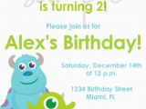 Monsters Inc Birthday Invites Monster Inc Birthday Invitation Inspired Monsters Inc