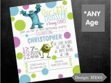 Monsters Inc Birthday Party Invitations First Birthday Invitation Monsters Inc Birthday Twins