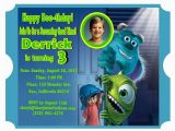 Monsters Inc First Birthday Invitations Monsters Inc Birthday Invitations Ideas Bagvania Free