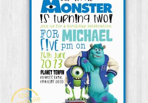 Monsters Inc First Birthday Invitations Monsters Inc Invitation Only Modern Contemporary Kids