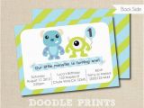 Monsters Inc First Birthday Invitations Monsters Inc Invitation Printable Birthday Party by