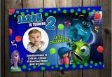 Monsters Inc First Birthday Invitations Monsters Inc University Birthday Party Invitation Card