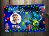Monsters Inc First Birthday Invitations Monsters Inc University Birthday Party Invitation Card