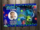 Monsters Inc First Birthday Invitations Monsters Inc University Birthday Party Invitation Card