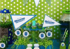 Monsters University Birthday Decorations Monsters Inc Movie theme Party Ideas Photo 1 Of 13