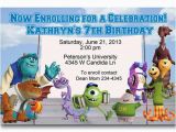 Monsters University Birthday Invitations Items Similar to Monsters University Inc Birthday Party