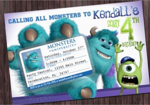 Monsters University Birthday Invitations Monsters University 1 Birthday Printable Party Invitation