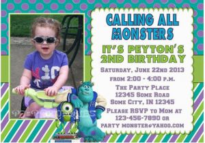 Monsters University Birthday Invitations Monsters University Birthday Invitation Custom Digital File