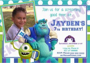 Monsters University Birthday Invitations Monsters University Birthday Invitations Monsters Inc