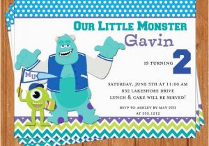 Monsters University Birthday Invitations Monsters University Invitation Kids Birthday Printable