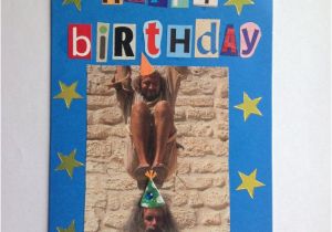 Monty Python Birthday Card Upcycled Handmade Birthday Card Monty Python Ooak by