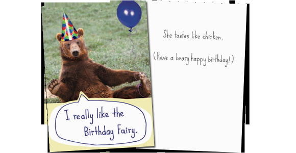 Mooning Duck Birthday Cards Mooning Duck by Emp Media Behind the Card Recycled