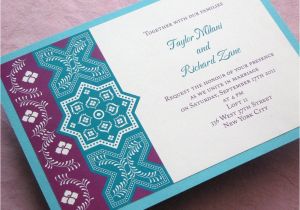 Moroccan Birthday Invitations Moroccan Party Invitation Persian Tile Shower Birthday