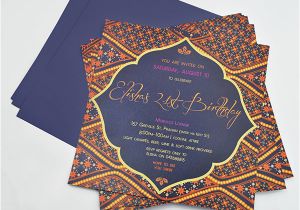 Moroccan Birthday Invitations Moroccan themed Birthday Invitations On Behance