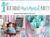 Motif for 1st Birthday Girl First Birthday Mermaid Party First Birthday Mermaid