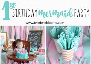Motif for 1st Birthday Girl First Birthday Mermaid Party First Birthday Mermaid