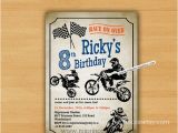 Motocross Birthday Invitations Dirt Bike Invitation Motocross Birthday Invitation for Any