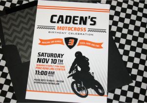 Motocross Birthday Invitations Motocross Birthday Party Invitations Diy