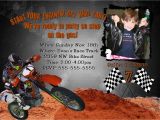 Motocross Birthday Invitations Motocross Dirt Bike Invitation Motorcross Boys Birthday