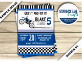 Motocross Birthday Party Invitations Dirt Bike Birthday Invitation Motocross Birthday Invitation