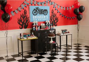 Motorcycle Birthday Decorations Motorcycle Birthday Party A Boy 39 S Birthday Biker Rally