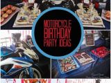 Motorcycle Birthday Decorations Motorcycle themed Boy 39 S Birthday Party Spaceships and