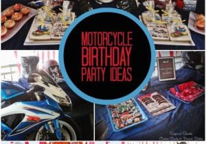 Motorcycle Birthday Decorations Motorcycle themed Boy 39 S Birthday Party Spaceships and