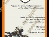 Motorcycle Birthday Invitation Templates Harley Davidson Wedding Invitations Harley Biker Wedding