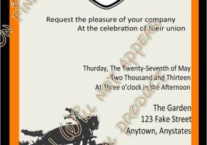 Motorcycle Birthday Invitation Templates Harley Davidson Wedding Invitations Harley Biker Wedding