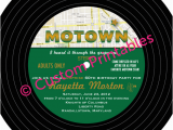 Motown Birthday Invitations Custom Printables Motown Party Invitation