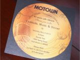 Motown Birthday Invitations Gold Record Motown Retirement Invitation too Chic