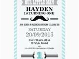 Moustache Birthday Invitations Chevron Mustache Little Man Birthday Invitation Zazzle Com