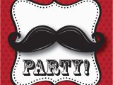 Moustache Birthday Invitations Invitation Anniversaire Moustache En Lot De 8 Vegaooparty