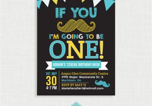 Moustache Birthday Invitations Mustache Birthday Invitation Moustache Bash Birthday