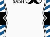 Moustache Birthday Invitations Mustache Party Baby Shower or Birthday Invite Paper