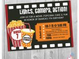 Movie theater Birthday Invitations Movie Party Invitation Printable Boys or Girls Movie