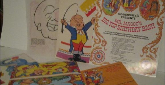 Mr Magoo Birthday Card Birthday Bash Circus Time Mr Magoo 39 S Big top Birthday