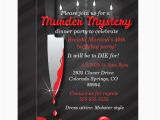 Murder Mystery Birthday Party Invitations Murder Mystery Dinner Invitation Zazzle Co Uk