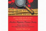 Murder Mystery Birthday Party Invitations Murder Mystery Dinner Party Invitation Zazzle Com