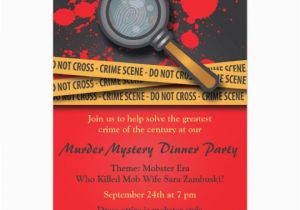 Murder Mystery Birthday Party Invitations Murder Mystery Dinner Party Invitation Zazzle Com