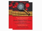 Murder Mystery Birthday Party Invitations Murder Mystery Dinner Party Invitation Zazzle