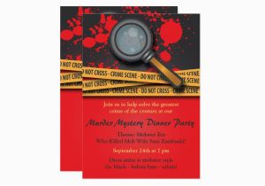 Murder Mystery Birthday Party Invitations Murder Mystery Dinner Party Invitation Zazzle